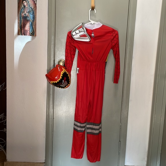 Red Ranger Dino Super Charge Classic Costume, Medium (7-8) New - Picture 6 of 17